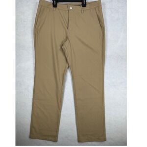 Bonobos Golf Mens Straight Fit Performance Pants Khaki Tan 35x32